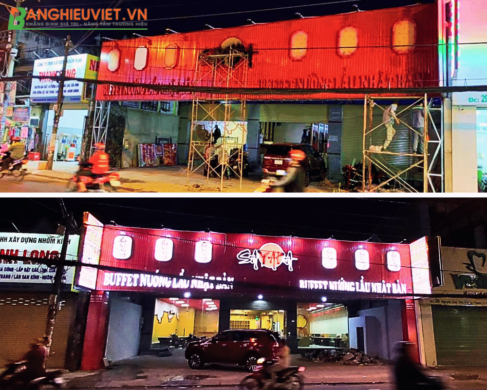 Làm bảng hiệu giá rẻ trọn gói tại TPHCM 4